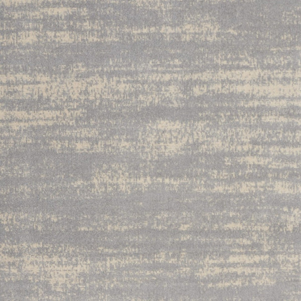 HomeRoots 8' Gray and Beige Abstract Indoor/Outdoor Area Rug – Durable, Stylish, and Easy to Clean for Any Space 545519
