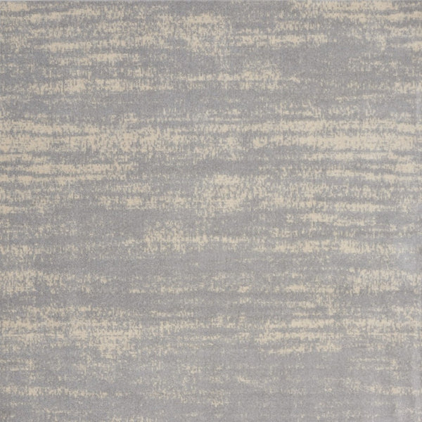 HomeRoots 8' Gray and Beige Abstract Indoor/Outdoor Area Rug – Durable, Stylish, and Easy to Clean for Any Space 545519