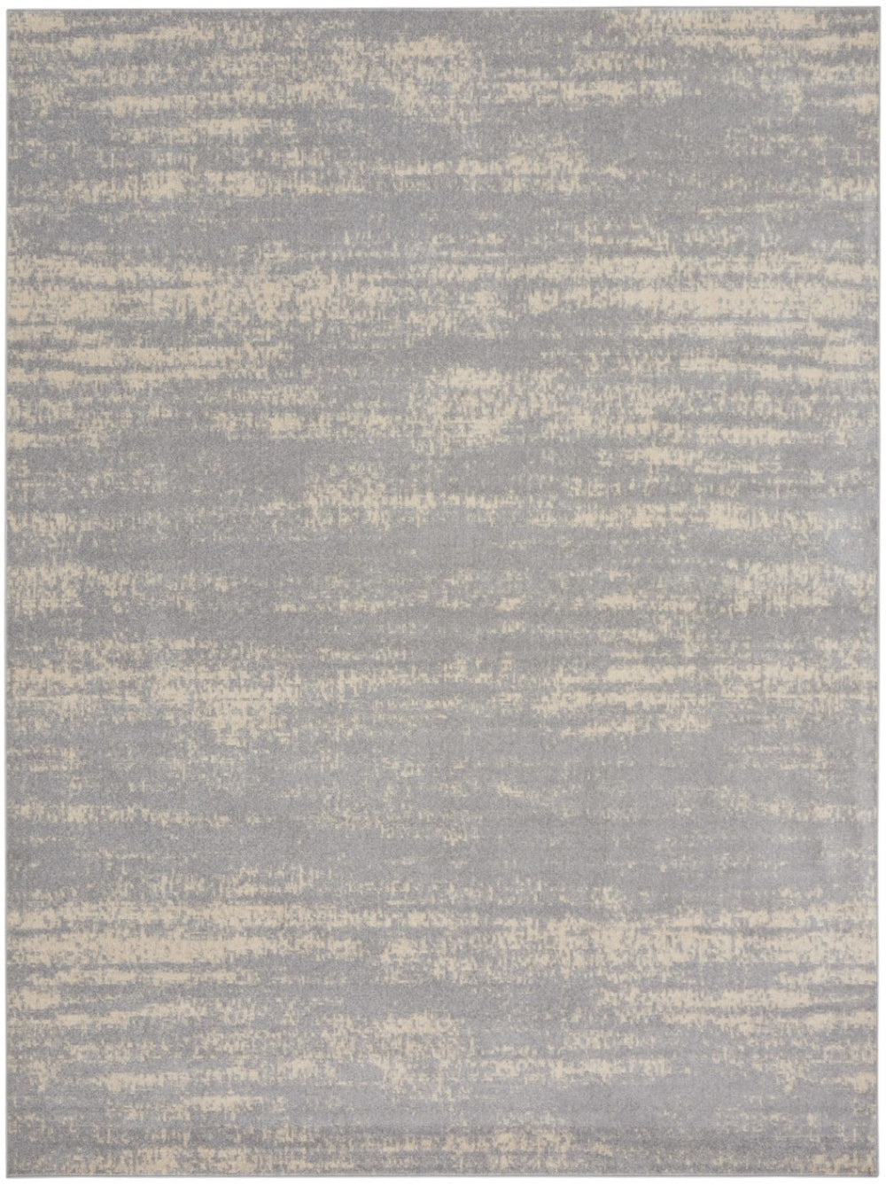 HomeRoots 8' Gray and Beige Abstract Indoor/Outdoor Area Rug – Durable, Stylish, and Easy to Clean for Any Space 545519