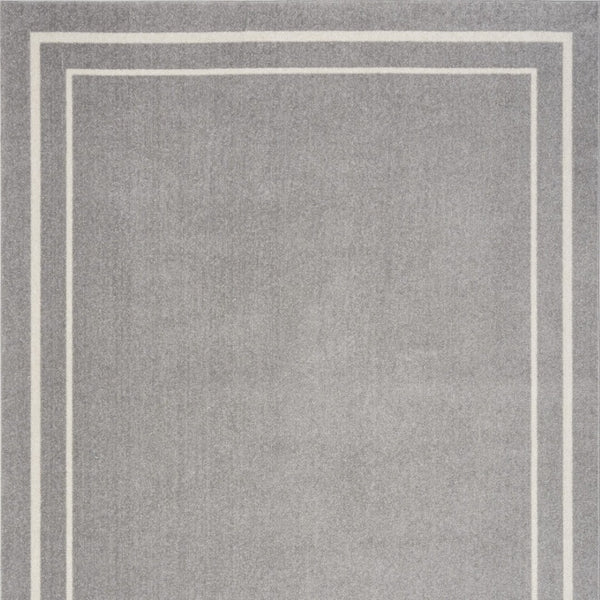 HomeRoots 6' X 9' Gray and Ivory Area Rug - Stylish Indoor/Outdoor Design for Any Home Decor & Easy Care 545525