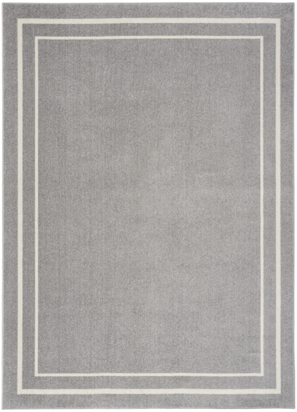 HomeRoots 6' X 9' Gray and Ivory Area Rug - Stylish Indoor/Outdoor Design for Any Home Decor & Easy Care 545525