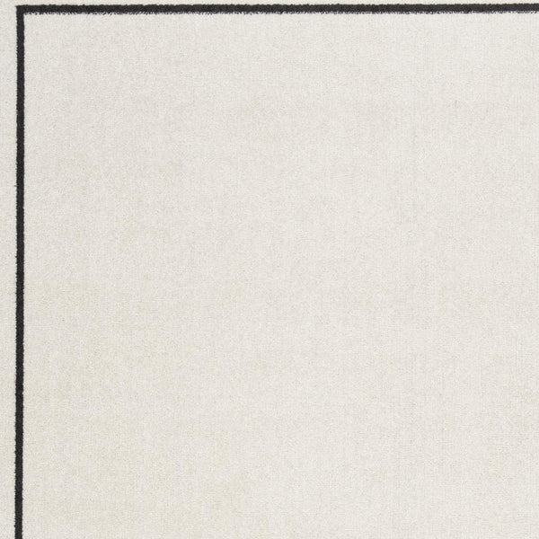 HomeRoots 6' X 9' Ivory and Black Area Rug – Stylish, Durable Indoor/Outdoor Carpet for Any Space, Easy Clean! 545532