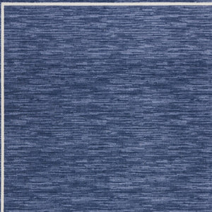 HomeRoots 8' X 10' Navy Blue & Ivory Area Rug - Durable Indoor/Outdoor Design for Stylish High-Traffic Spaces 545540