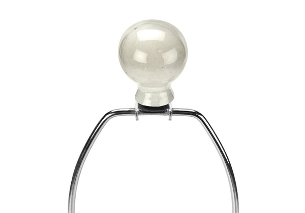 HomeRoots 31" Cream Ceramic Geometric Table Lamp with Beige Shade – Modern Style for Any Room, Easy Use! 545794