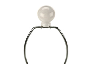 HomeRoots 33" Ivory Ceramic Geometric Table Lamp with Cream Shade - Elegant Lighting for Modern Interiors 545801
