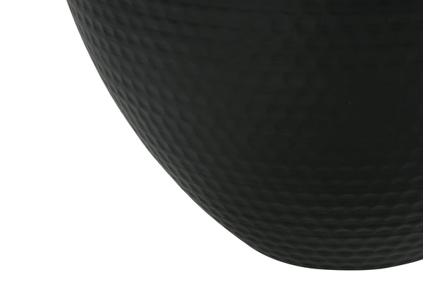 Homeroots 26" Black Metal Urn Table Lamp With Cream Empire Shade   545803