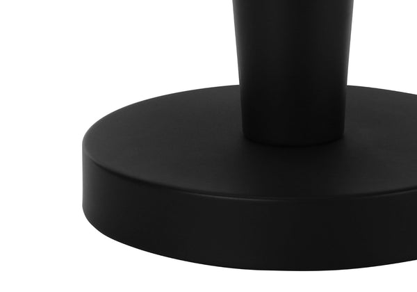 HomeRoots Set of Two 24" Black Metal Candlestick Table Lamps with USB Port & Ivory Shade for Modern Style 545826