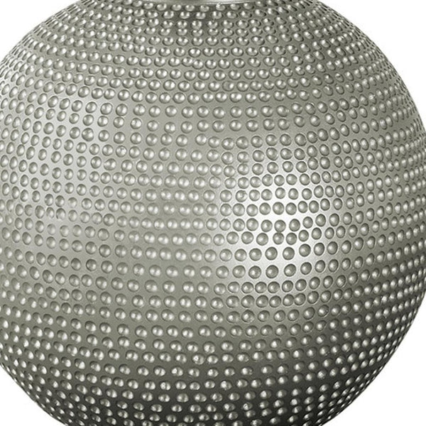 HomeRoots 19" Gray Round Table Lamp - Stylish Ivory Drum Shade, Smart Bulb Compatible, Perfect for Any Room 545833