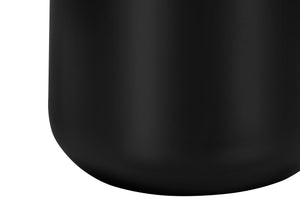 Homeroots 24" Black Concrete Urn Table Lamp With Gray Drum Shade   545839