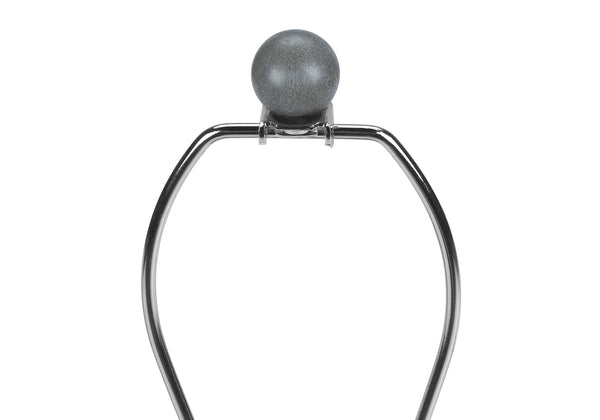 Homeroots 24" Gray Concrete Urn Table Lamp With Beige Drum Shade   545841