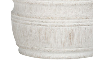 HomeRoots 28" Cream Cylinder Table Lamp - Elegant Drum Shade, Smart Control & Soft Ambient Illumination 545844