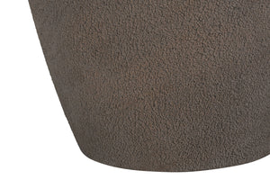 Homeroots 27" Gray Ceramic Urn Table Lamp With Beige Drum Shade   545847