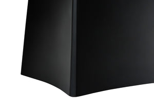 HomeRoots 27" Modern Black Geometric Table Lamp with Beige Shade - Stylish, Versatile Lighting for Any Space 545864