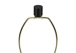 Homeroots 25" Cream Geometric Table Lamp With Beige Empire Shade   545866