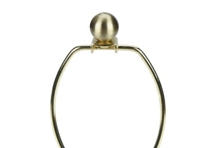 Homeroots 20" Cream Concrete Urn Table Lamp With Cream Empire Shade   545868