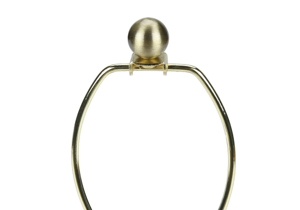 Homeroots 20" Cream Concrete Urn Table Lamp With Cream Empire Shade   545868