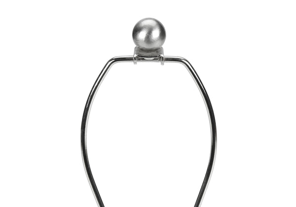 Homeroots 21" Cream Round Table Lamp With Cream Empire Shade   545871