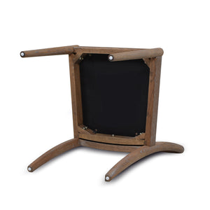 English Elm Jennifer Taylor Home - Panama Curved Resin Cane Rattan Side Dining Chair Set of 2 with Oak Frame & Charcoal Boucle Upholstery White B2719P238359