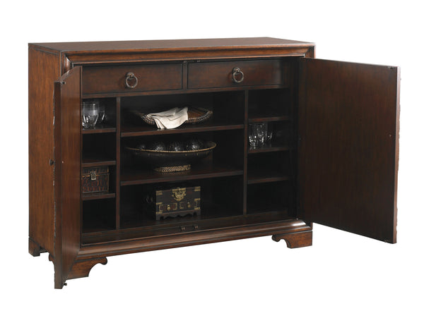 Lexington Tommy Bahama Home Balboa Carved Door Chest - Elegant Island Living With Intricate Details, Ample Storage & Exotic Design Sumatra  545-973