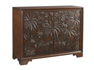 Lexington Tommy Bahama Home Balboa Carved Door Chest - Elegant Island Living With Intricate Details, Ample Storage & Exotic Design Sumatra  545-973