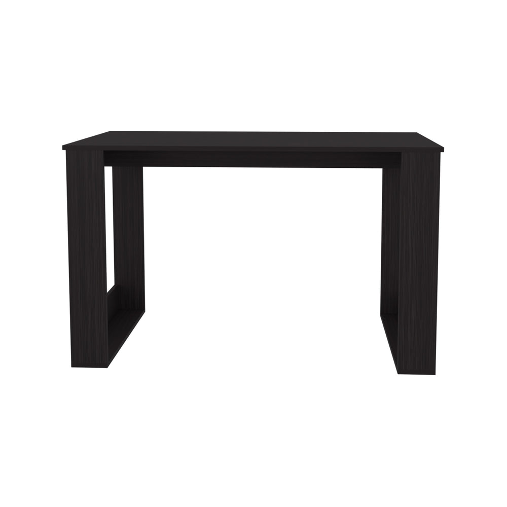 English Elm Aurora Wengue Writing Computer Desk – Spacious 47.2" Work Surface, Minimalist Design for Compact Home Office B128P287525