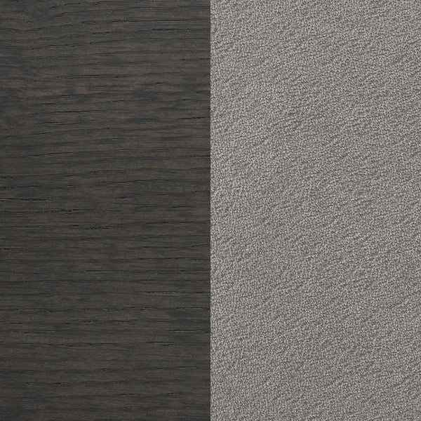 English Elm Dexter 6-Piece Rectangular Dining Set: Stylish Dark Grey Finish With Comfortable Tufted Bench & Chairs B062S01213