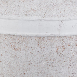 Homeroots 23" Red And White Ceramic Urn Table Lamp With White Cone Shade   546121