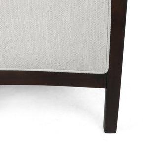 English Elm Christopher Knight Home® - Fabric Recliner Chair Mid-Century Push-Back Upholstered Armchair with Thick Cushion and Birch Frame Beige 70449.00BGE