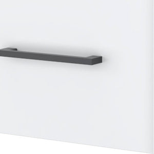 Homeroots 10" White One Drawer Faux Wood Floating Nightstand   546176