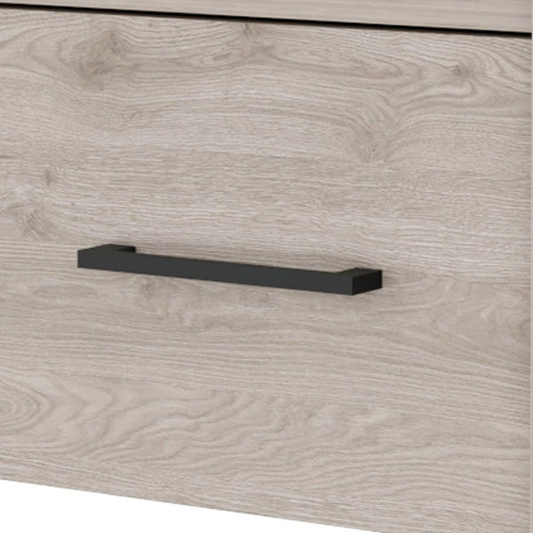 Homeroots 10" Gray One Drawer Faux Wood Floating Nightstand   546178