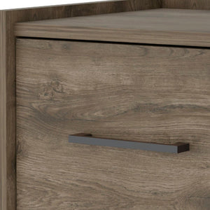 Homeroots 10" Brown One Drawer Faux Wood Floating Nightstand   546179