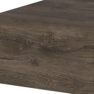 Homeroots 5" Brown One Drawer Faux Wood Floating Nightstand   546181