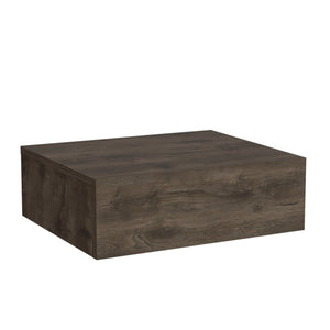 Homeroots 5" Brown One Drawer Faux Wood Floating Nightstand   546181