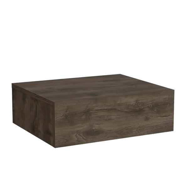 Homeroots 5" Brown One Drawer Faux Wood Floating Nightstand   546181