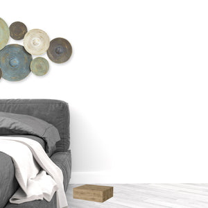 Homeroots 5" Beige One Drawer Faux Wood Floating Nightstand   546184