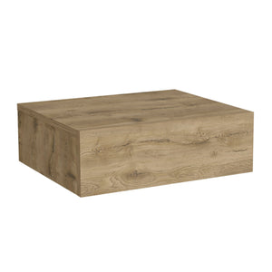 Homeroots 5" Beige One Drawer Faux Wood Floating Nightstand   546184