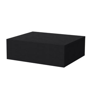 Homeroots 5" Black One Drawer Faux Wood Floating Nightstand   546185