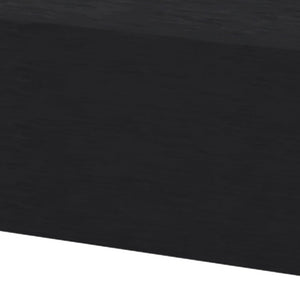 Homeroots 5" Black One Drawer Faux Wood Floating Nightstand   546185