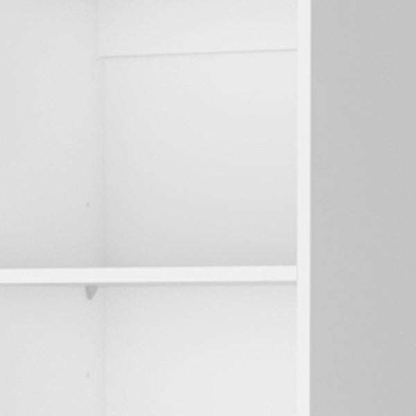 HomeRoots 71" White Wood Five Tier Bookcase – Elegant Storage Solution for Home, Office, or Small Spaces! 546192