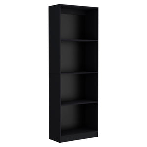 Homeroots 71" Black Five Tier Bookcase   546344