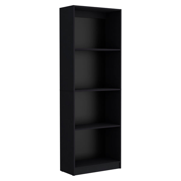 Homeroots 71" Black Five Tier Bookcase   546344
