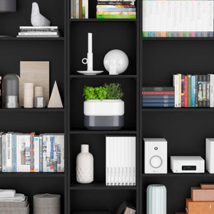 Homeroots 71" Black Five Tier Bookcase   546344