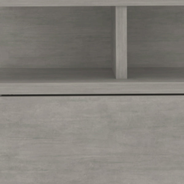 Homeroots 13" Gray One Drawer Faux Wood Floating Nightstand   546379