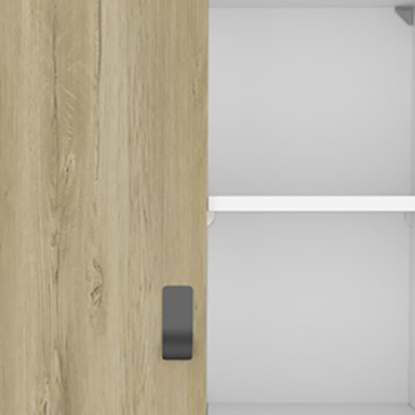 Homeroots 20" White And Natural Two Drawer Chest  Manufactured Wood 546384