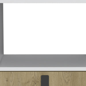 Homeroots 22" White One Drawer Faux Wood Nightstand   546395