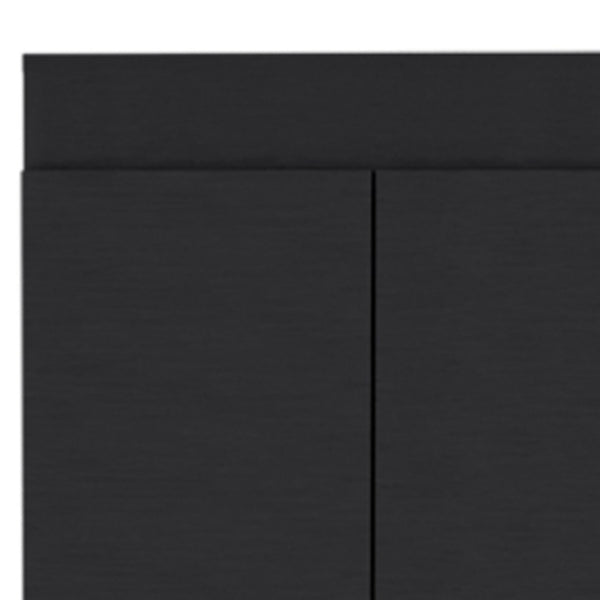 HomeRoots 67" Modern Black Pantry Cabinet - Slim Storage Solution with 5 Shelves for Kitchen & Utility Spaces 546397