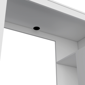 Homeroots 47" White Wood Computer Desk - Stylish, Durable, And Perfectly Sized For Your Professional Workspace   546419