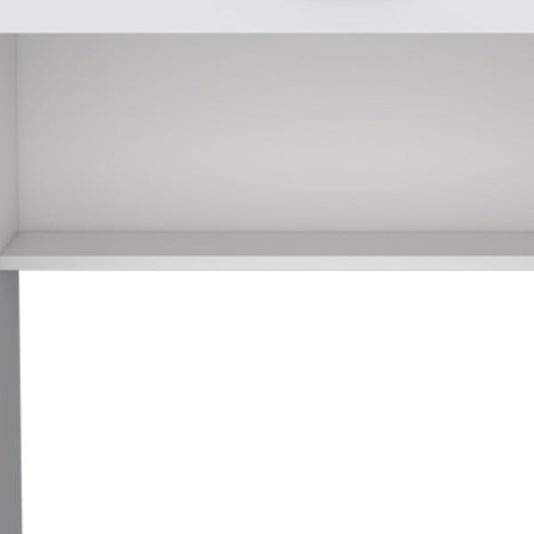 Homeroots 32" Elegant White Wood Computer Desk With Drawer – Stylish, Functional Workspace For Your Office   546421