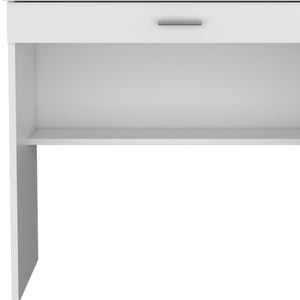 Homeroots 32" Elegant White Wood Computer Desk With Drawer – Stylish, Functional Workspace For Your Office   546421