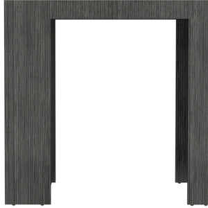 Homeroots 36" Elegant White And Gray Marble Kitchen Island With Wood Storage – Versatile, Stylish, Functional!   546425